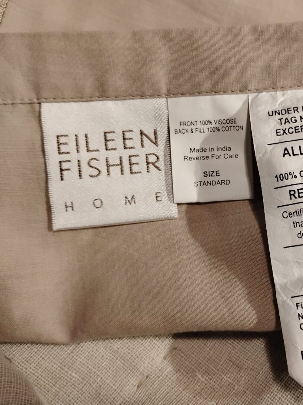 Eileen Fisher Home pillowcases set of 2 new
